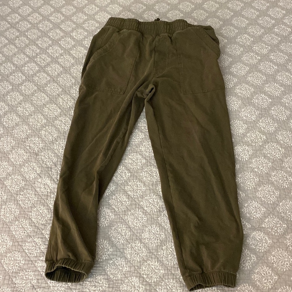 Uniqlo Olive Green Joggers.  Large